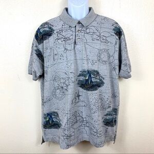 Vintage Regatta Men’s Polo shirt Gray Earth 🌍 L